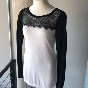 Lace detail Express sweater